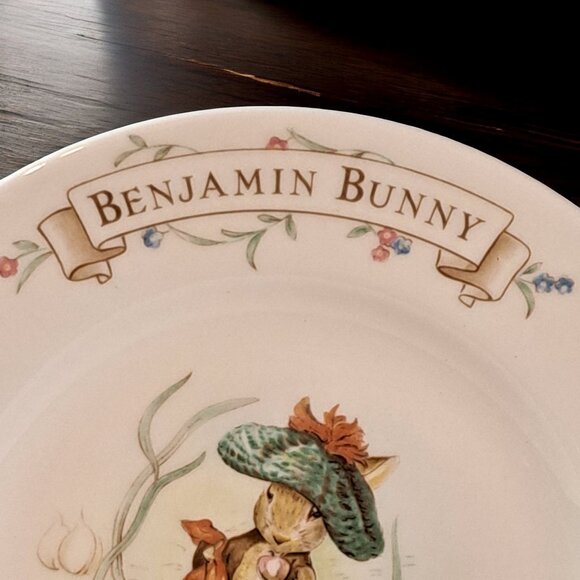 Royal Albert Benjamin Bunny Beatrix Potter 1986 Side Plate 6.5" England - Picture 2 of 11
